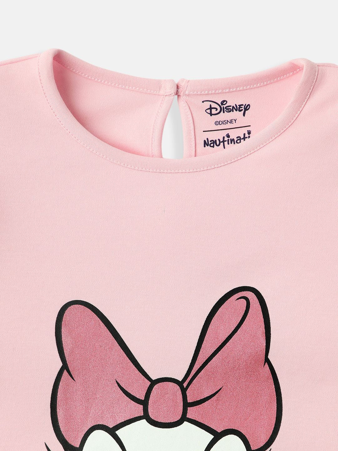NautiNati Disney Daisy Baby Girls Pink Pure Cotton T Shirt