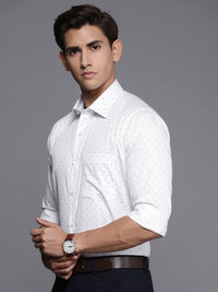 Raymond Pure Cotton Slim Fit Opaque Printed Formal Shirt