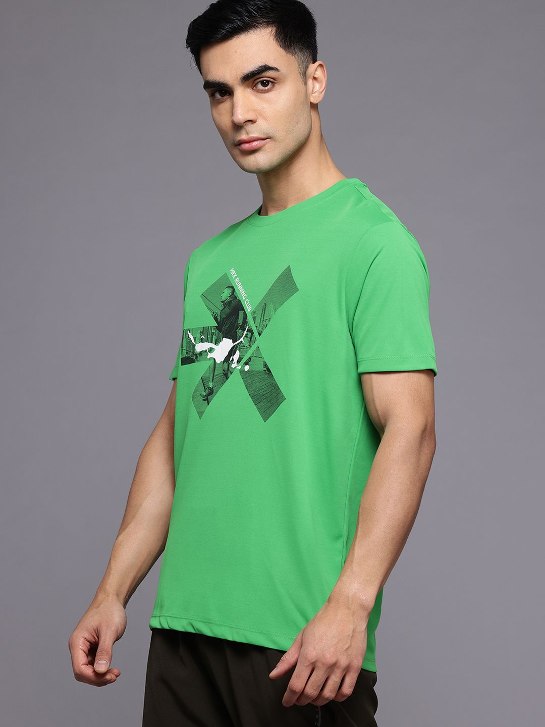 HRX by Hrithik Roshan Men Brand Logo Printed Running T-shirt