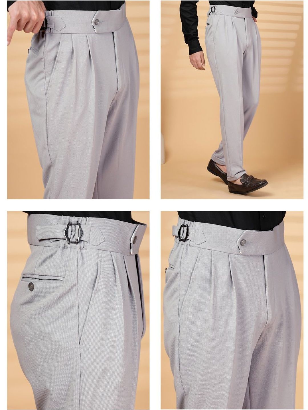 Moda Rapido Men Easy Wash Pleated Trousers