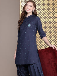 House of Pataudi Women Woven design Regular Jashn Kurta with Patiala