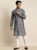 SOJANYA Men Silk Blend Woven Design Kurta