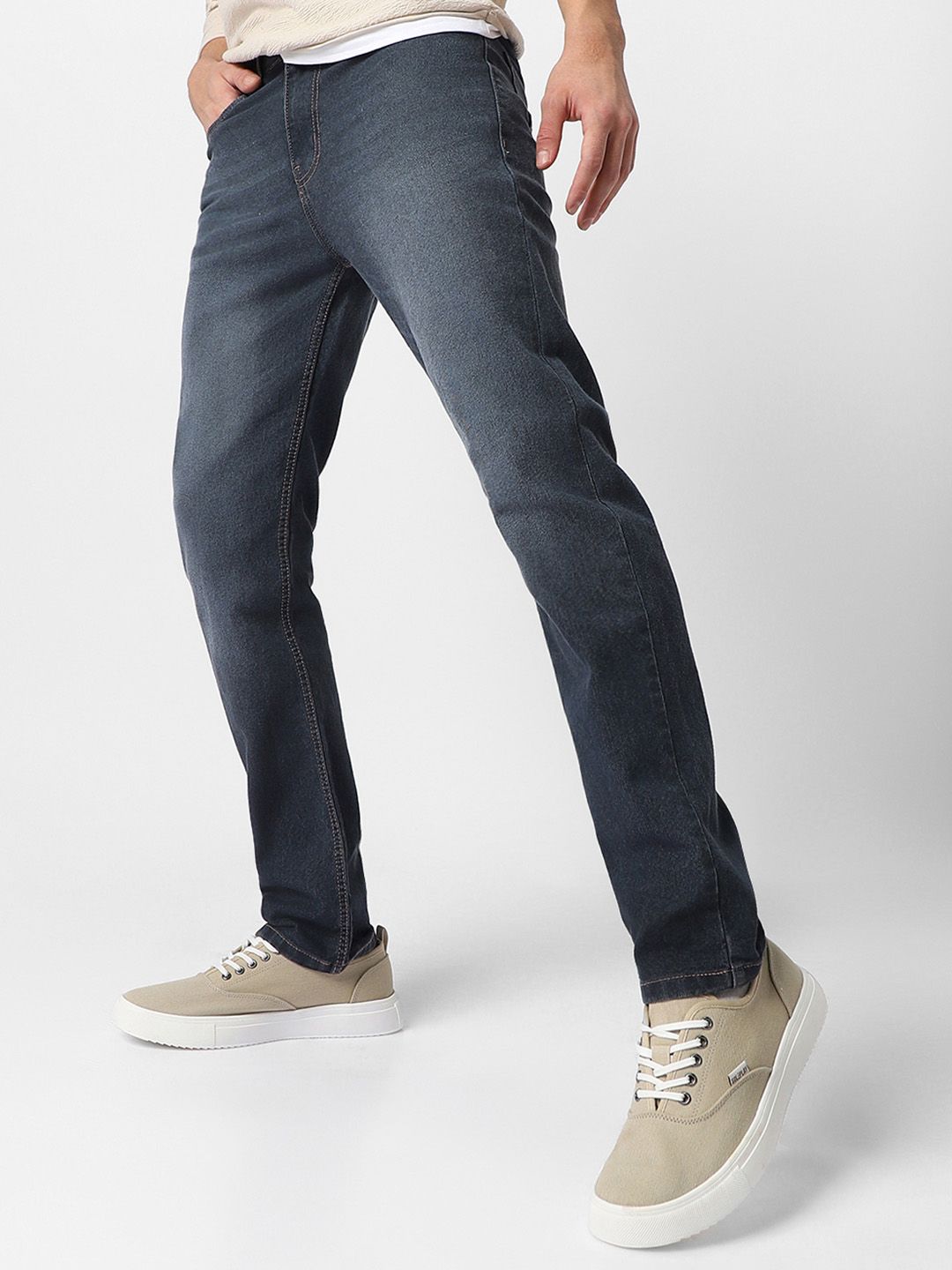 Urbano Fashion Men Regular Fit Washed Stretchable Jeans