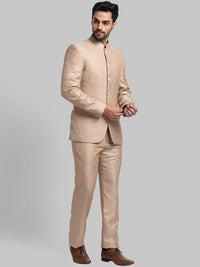 Raymond Men Woven Designed Single-Breasted Bandhgala Blazer Two-Piece Suit