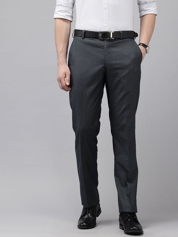 Park Avenue Men Textured Formal Trousers