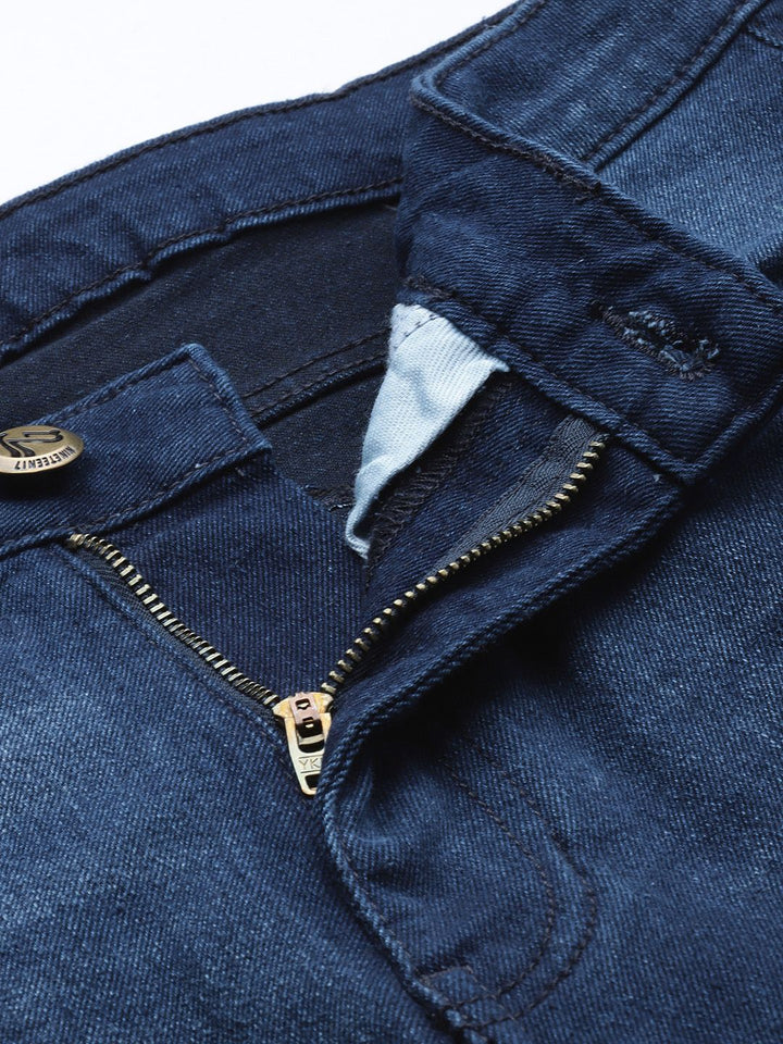 The Indian Garage Co Men Slim Fit Light Fade Stretchable Jeans