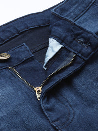 The Indian Garage Co Men Slim Fit Light Fade Stretchable Jeans