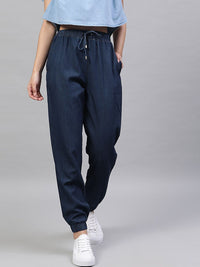 STREET 9 BASICS Women Blue Regular Fit Solid Joggers