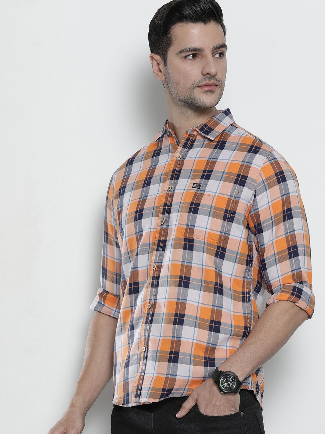 The Indian Garage Co Checked Casual Shirt