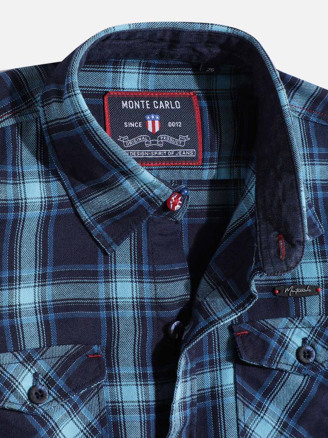 Monte Carlo Boys Tartan Checked Casual Smart Fit Shirt