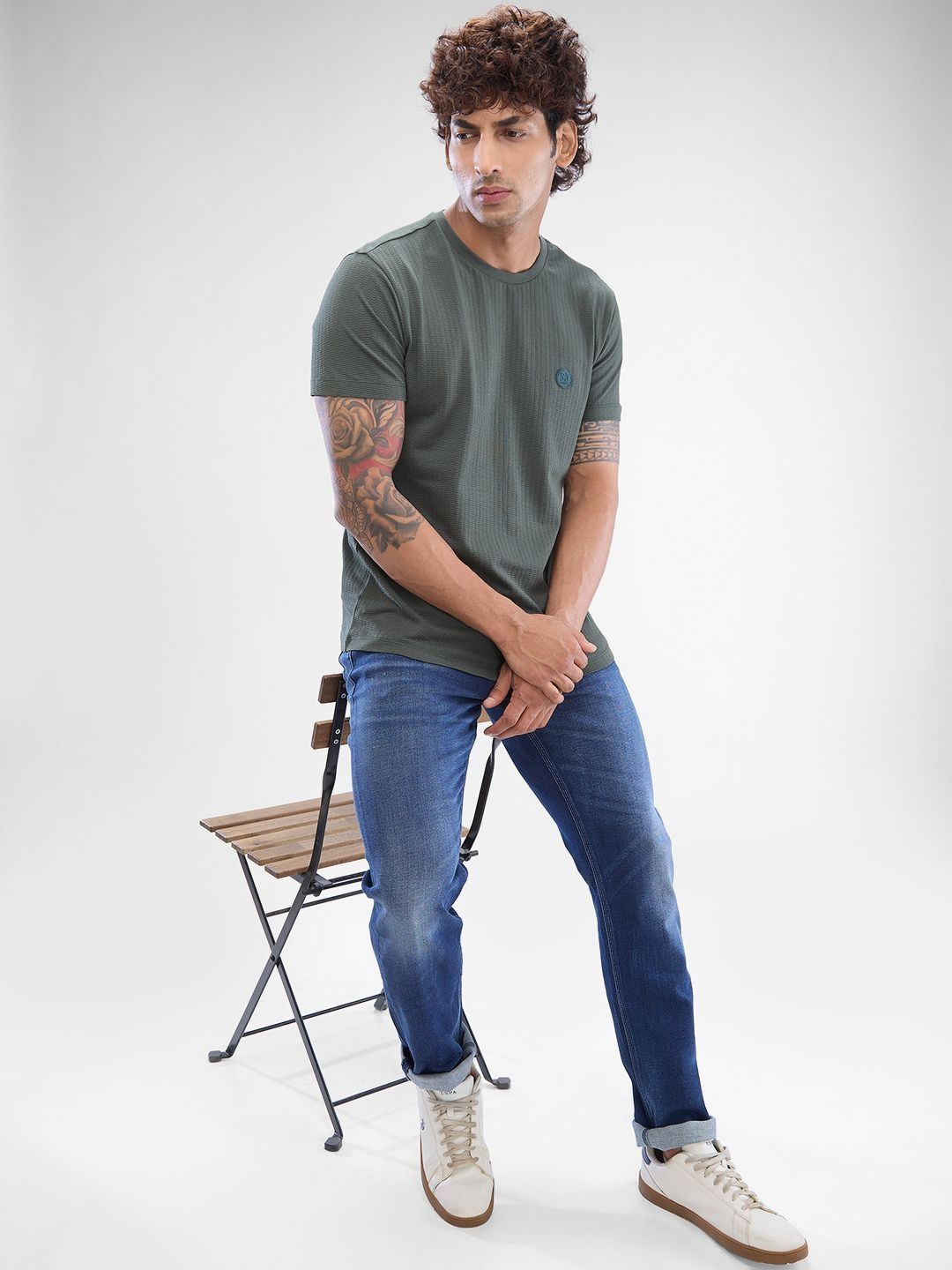 SPYKAR Men Solid Slim Fit T-shirt