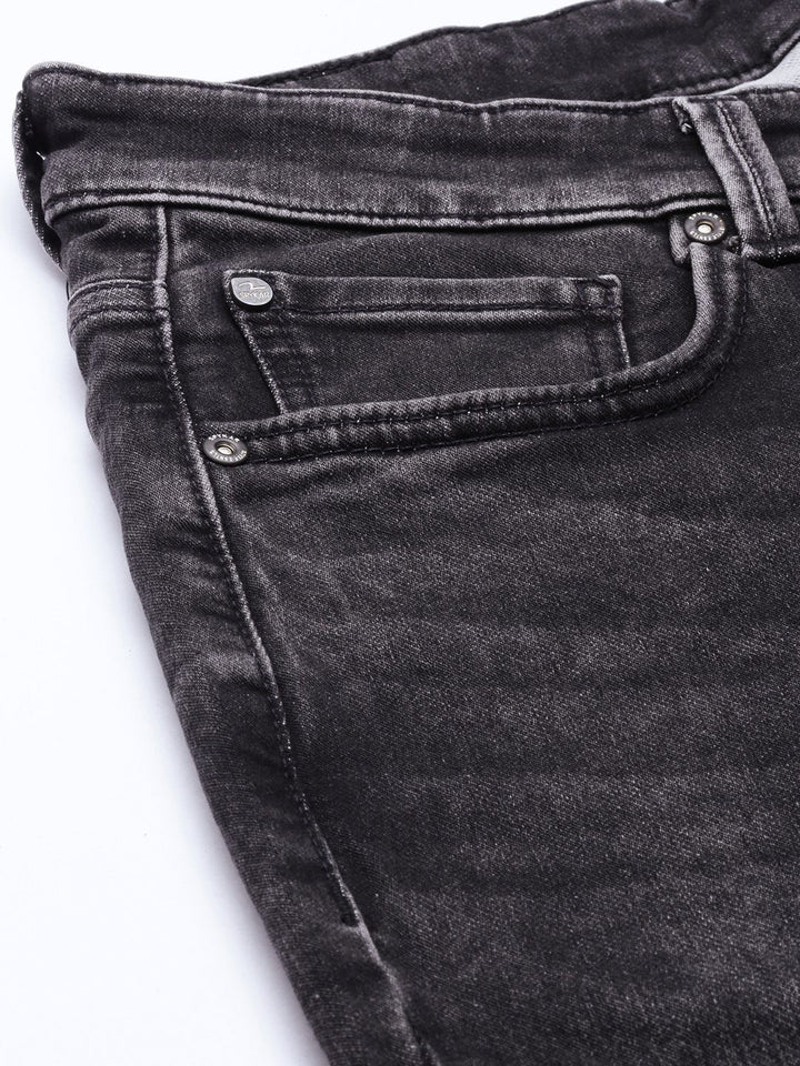SPYKAR Men Slim Fit Low-Rise Light Fade Acid Wash Stretchable Jeans