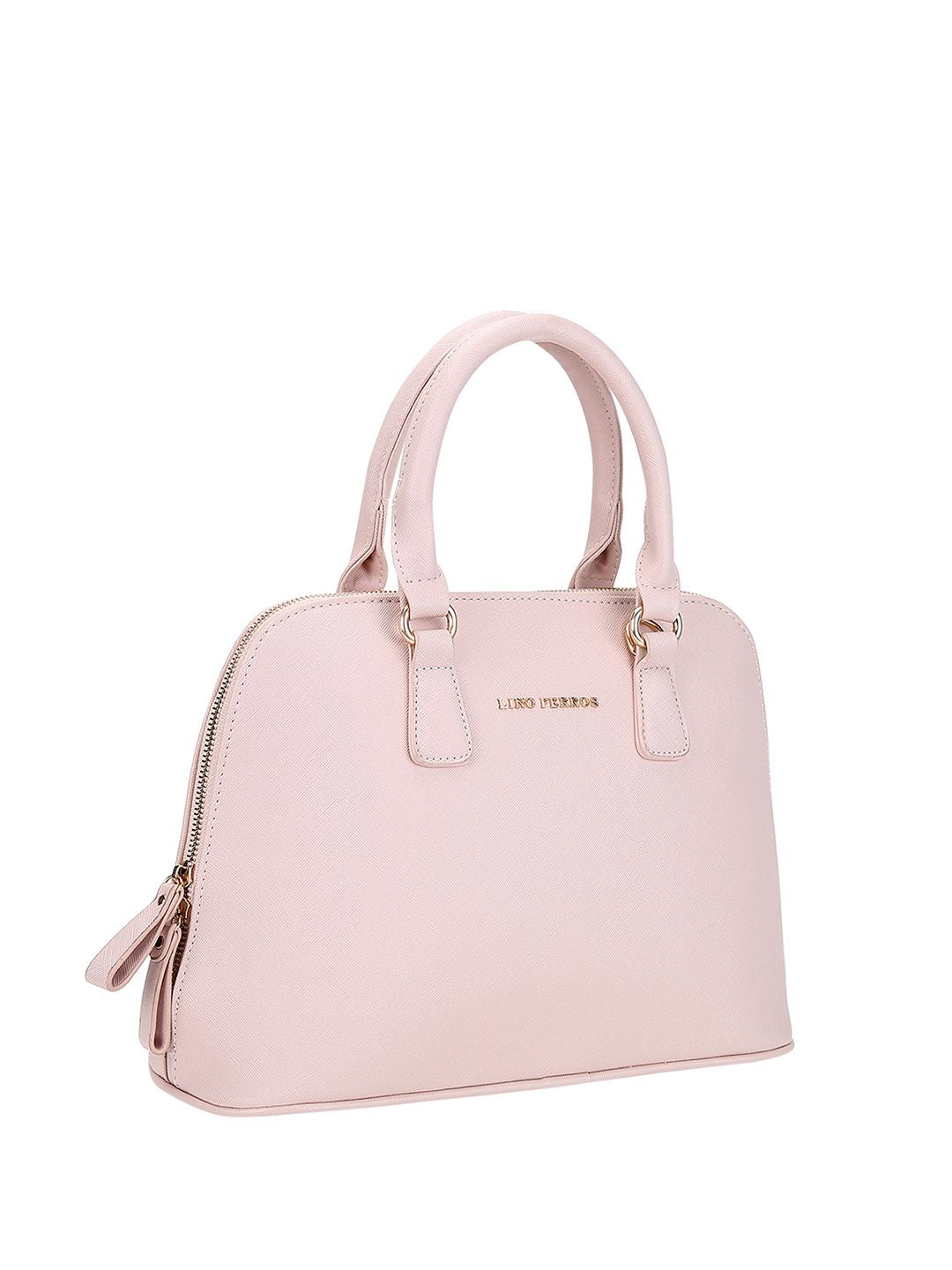 Lino Perros Pink Solid Handheld Bag