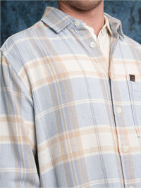 LOCOMOTIVE Dobby Textured Checked Overshirt