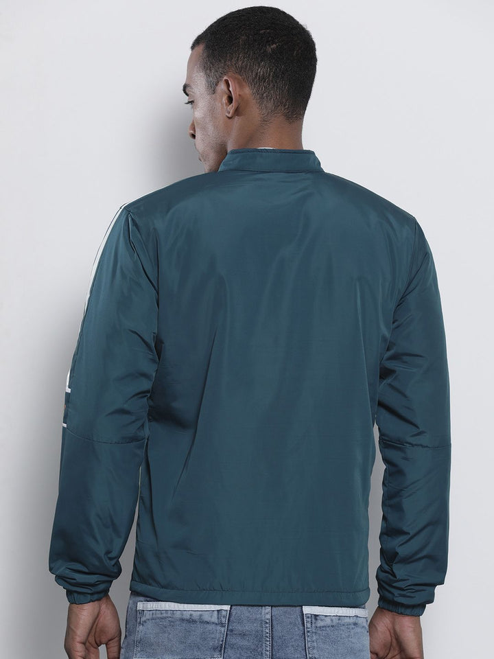 The Indian Garage Co Men Zip-Front Slim Fit Biker Jacket