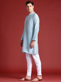 Anouk Men Printed Regular Kurta with Pyjamas And Nehru jacket