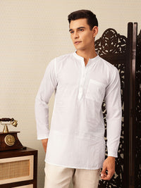 House of Pataudi Striped Pure Cotton Jashn Kurta
