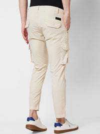 SPYKAR Men Mid Rise Regular Fit Cargos Cotton Trousers