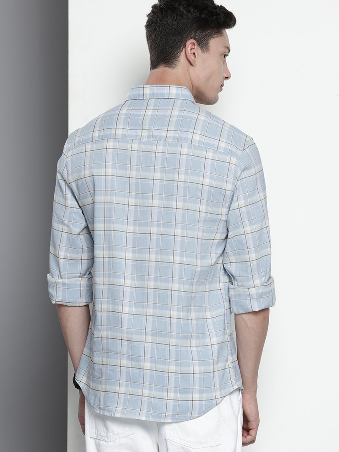 The Indian Garage Co Slim Fit Checked Casual Shirt