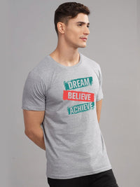 ADRO Men Typography Printed Raw Edge T-shirt