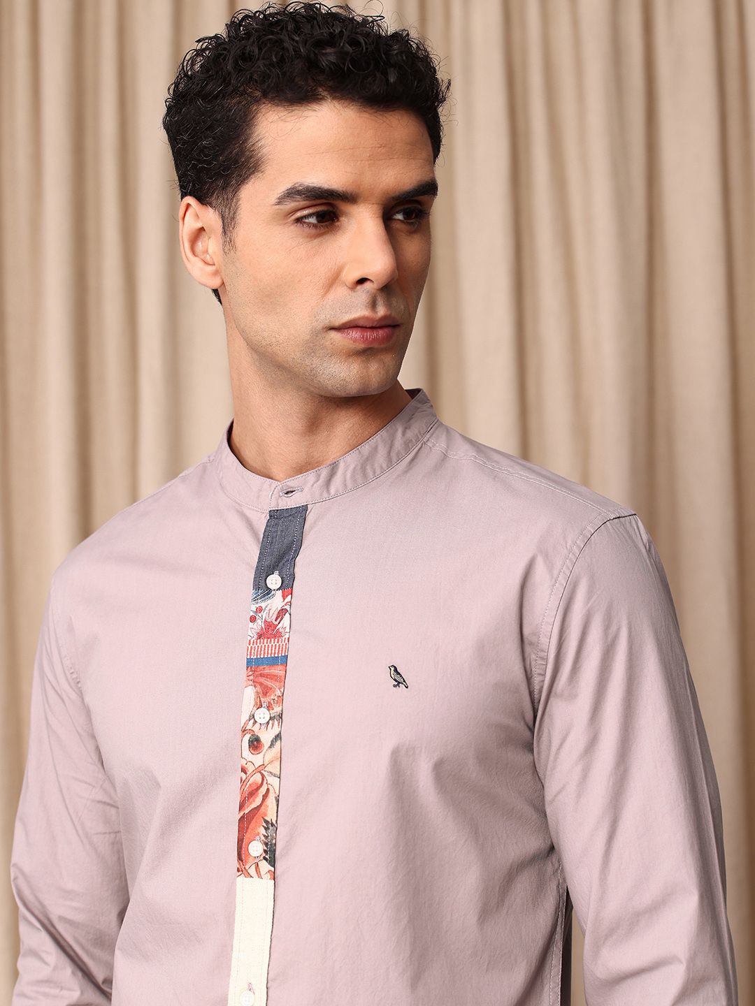 Mr Bowerbird Tailored Fit Pure Cotton Casual Shirt