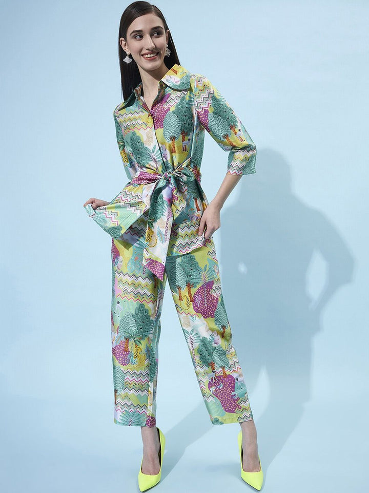 Athena Women Tropical Printed Co-Ords