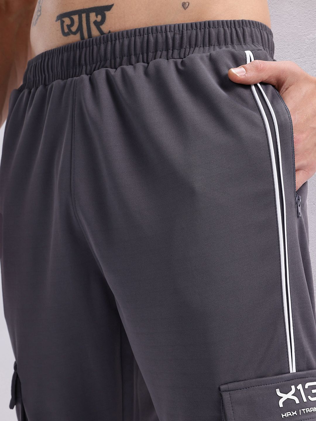 HRX by Hrithik Roshan Men Rapid-Dry Cargo Style Training Joggers