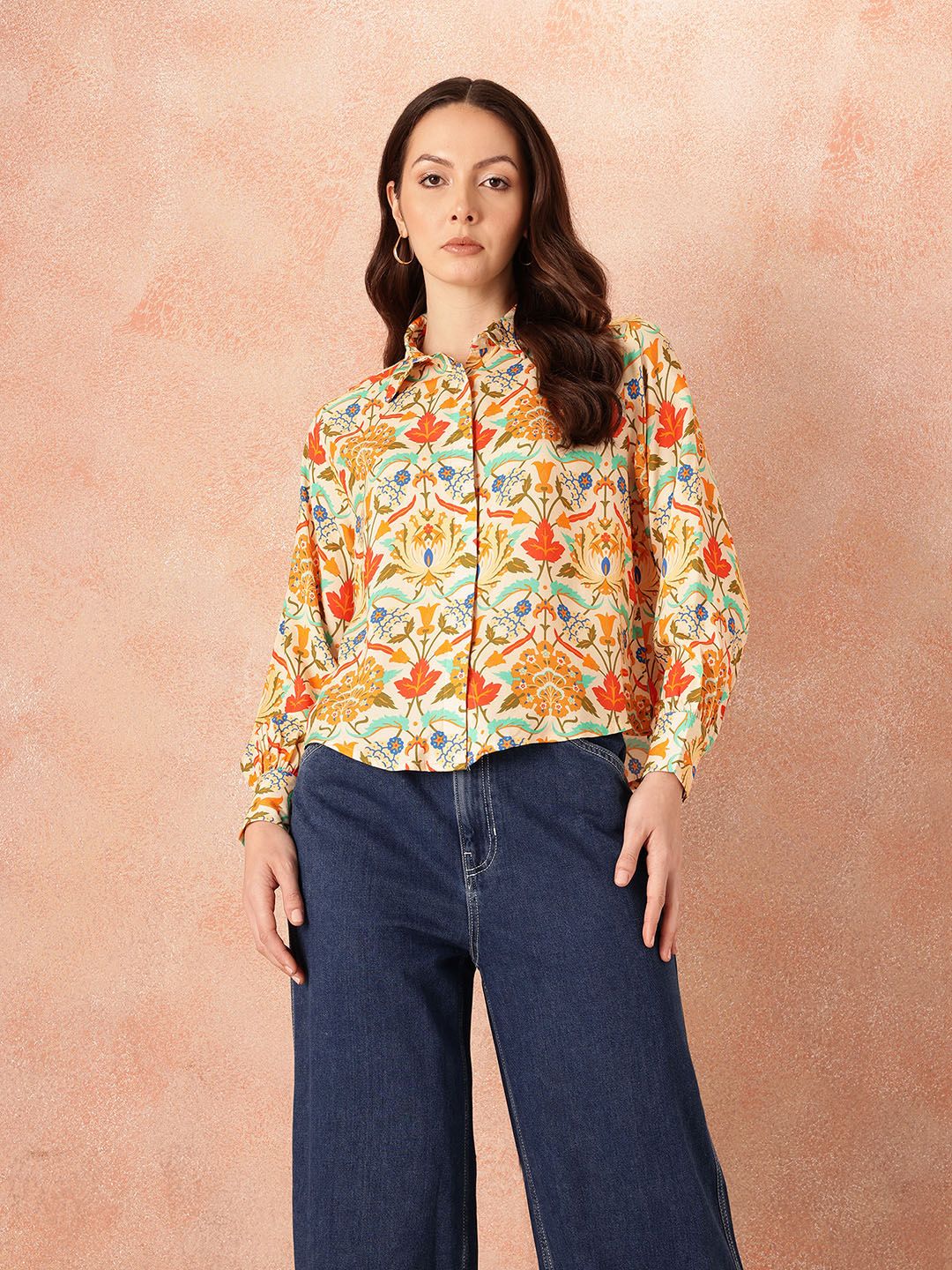 all about you Floral Printed Relaxed Casual Shirt