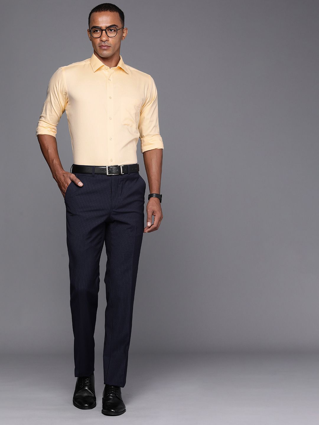 Raymond Men Slim Fit Pure Cotton Formal Shirt
