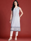 Anouk Ethnic Motifs Print Thread Work Kurta