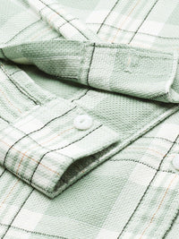 SPYKAR Pure Cotton Slim Fit Tartan Checks Opaque Casual Shirt