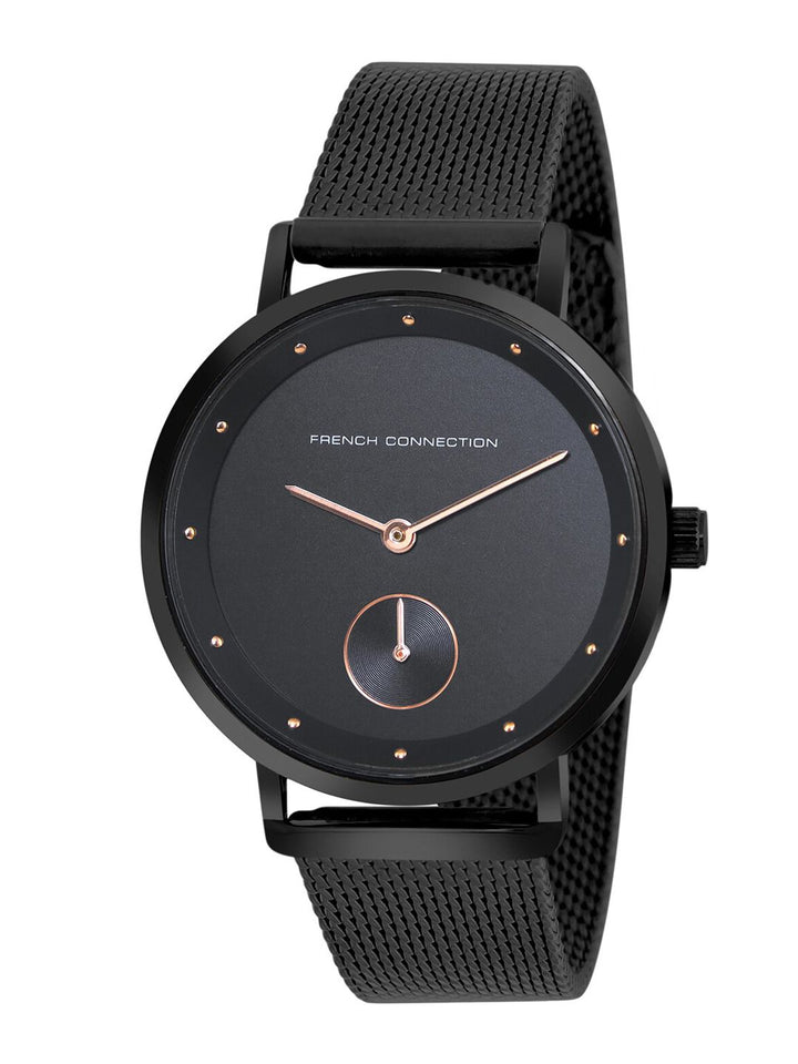 French Connection Women Stainless Steel Bracelet Style Straps Analogue Watch FCW09BM