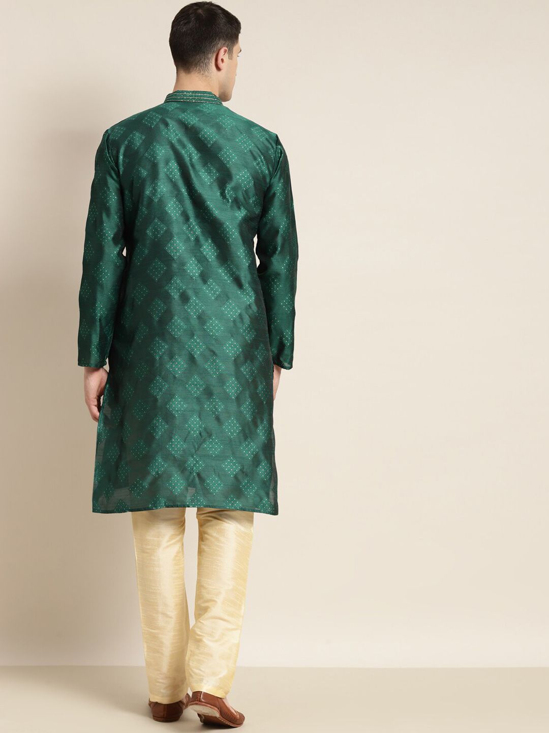 SOJANYA Kurta Lurus Kolar Mandarin Bersulam