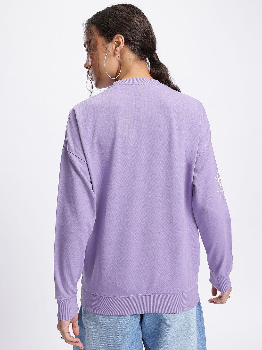 DressBerry Typo-Tastic Fluid Drop Breathable Sweatshirt
