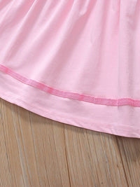 YK Girls Cotton Round Neck Fit & Flare Dress