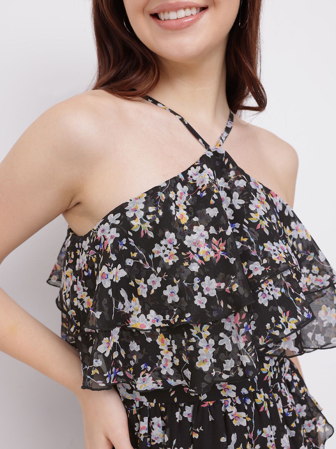 DressBerry Floral Sweetie Layered A-line Dress