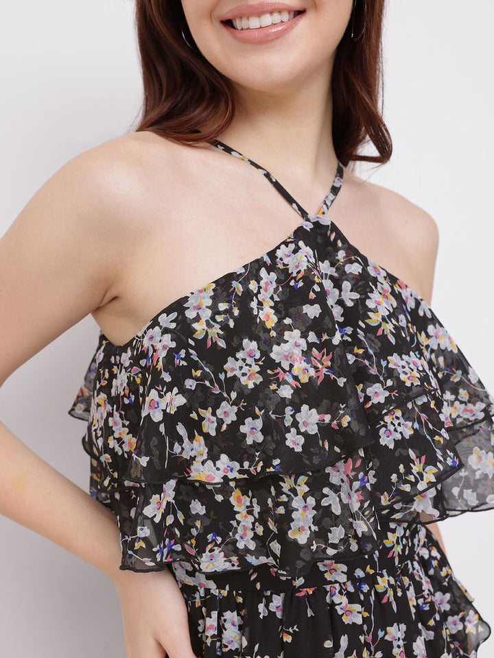DressBerry Floral Sweetie Layered A-line Dress