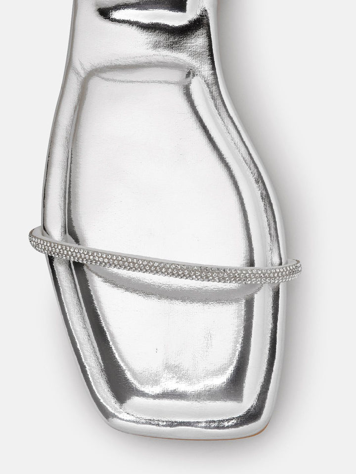 Lino Perros Women Embellished Open Toe Flats