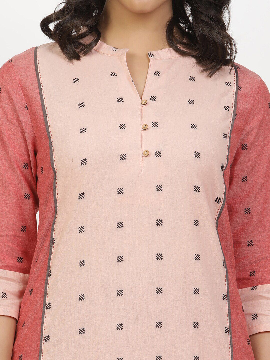 W Ethnic Motifs Embroidered Regular Thread Work Kurta with Trousers