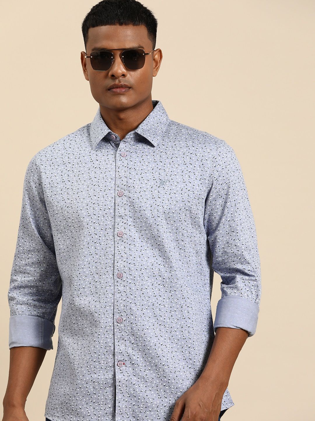 Being Human Slim Fit Printed Casual Shirt