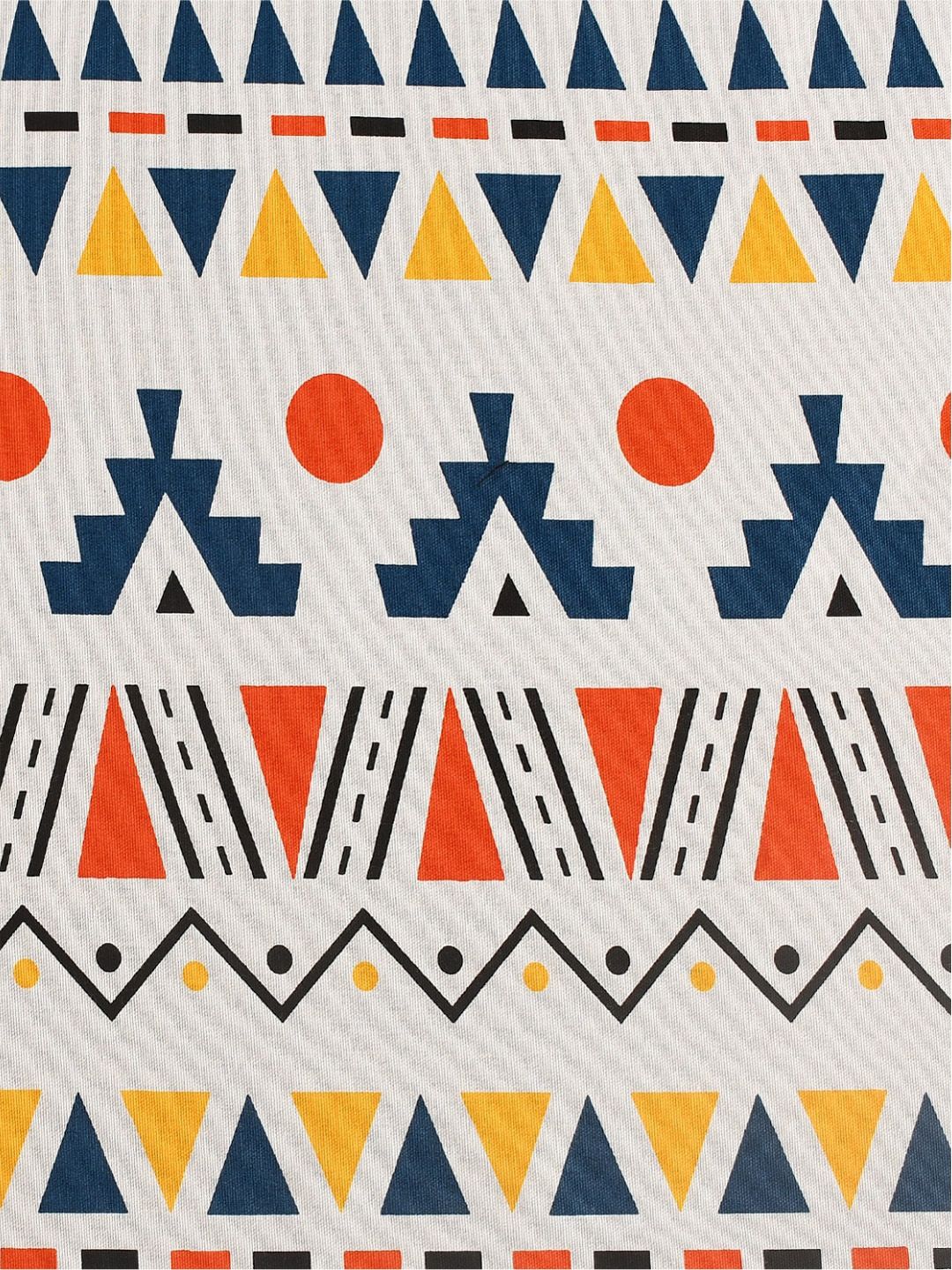 URBAN SPACE Geometric Printed Pure Cotton Square Table Cover