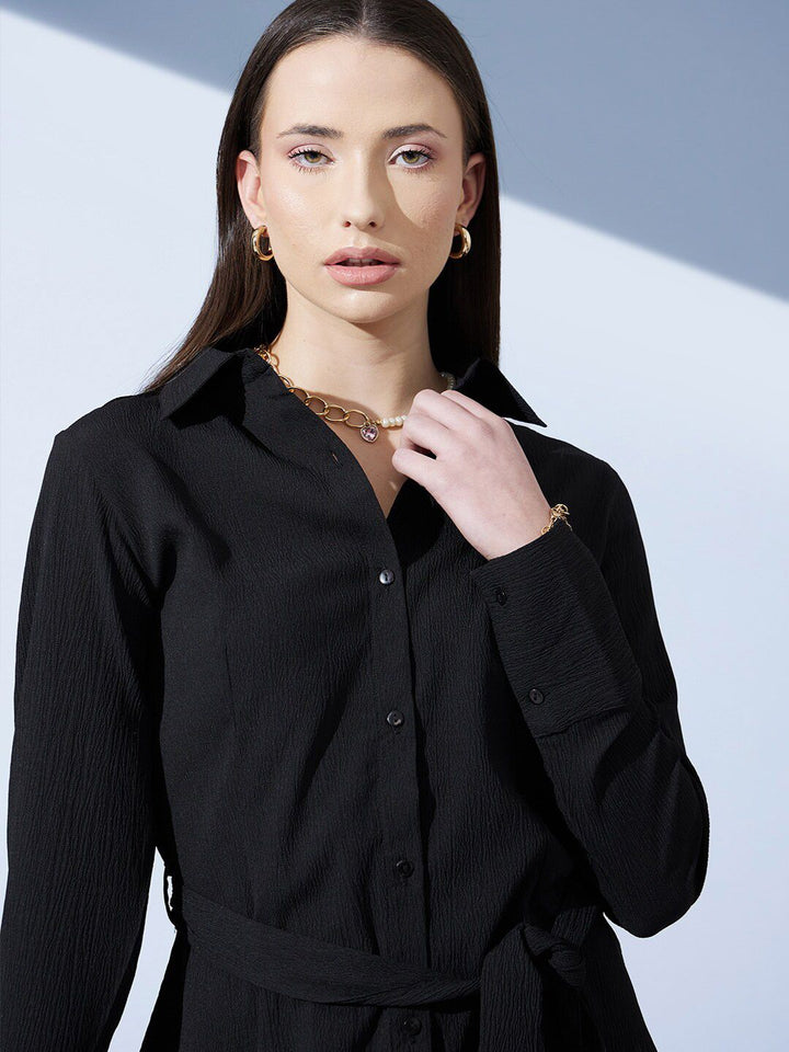 STREET 9 Crepe A-Line Mini Dress