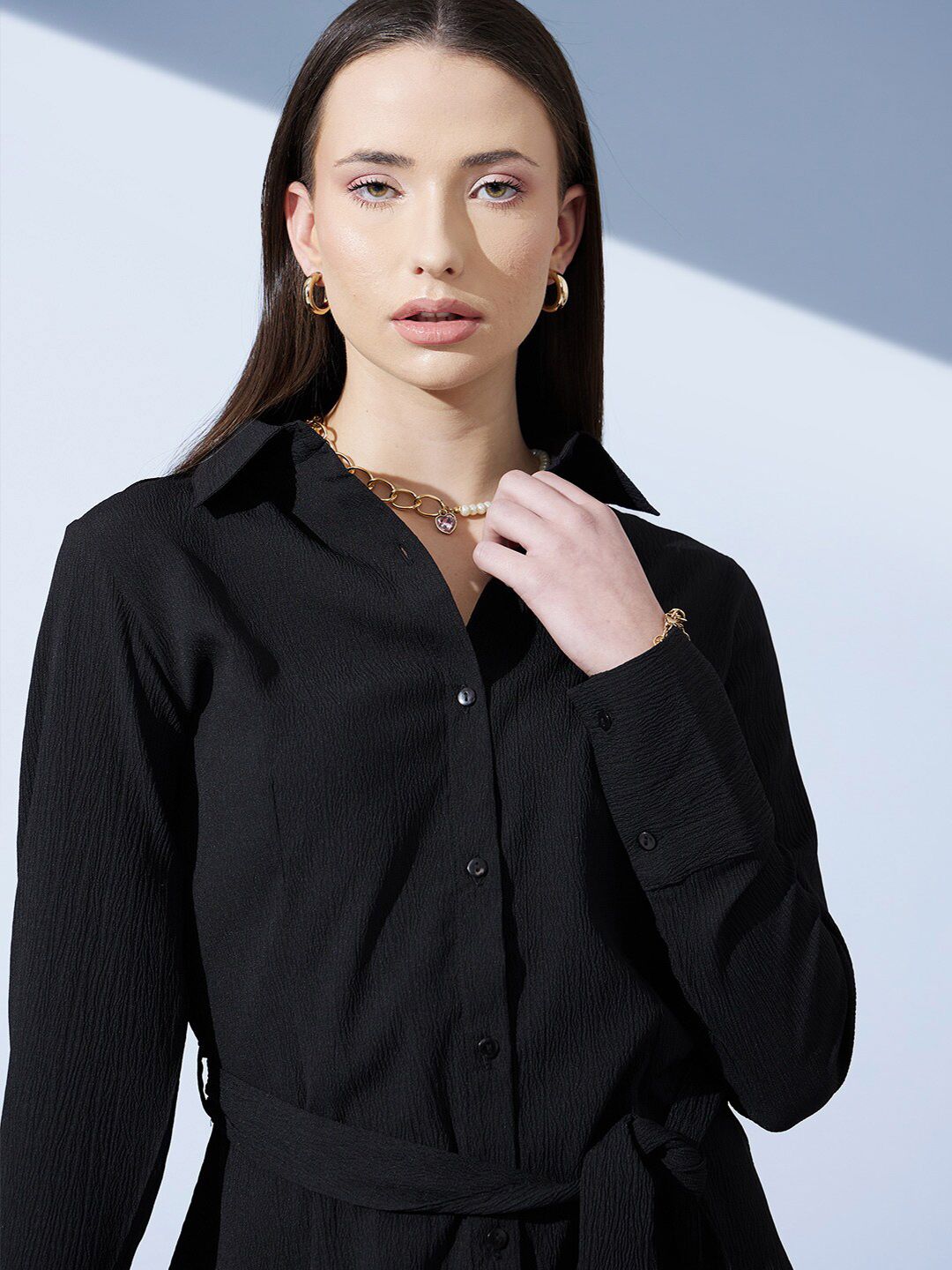 STREET 9 Crepe A-Line Mini Dress