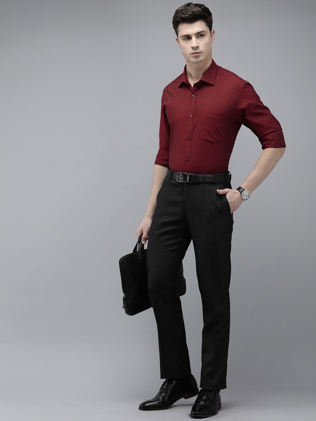Park Avenue Pure Cotton Slim Fit Cutaway Collar Formal Shirt