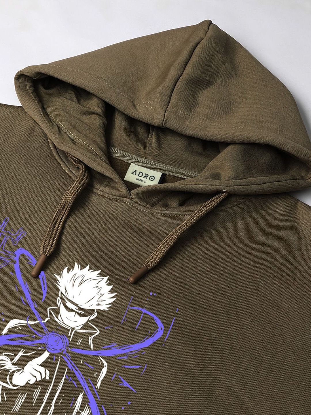 ADRO Men Printed Hooded Sweatshirt