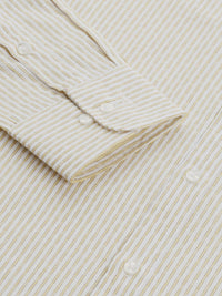 Park Avenue Men Pure Cotton Slim Fit Striped Formal Shirt