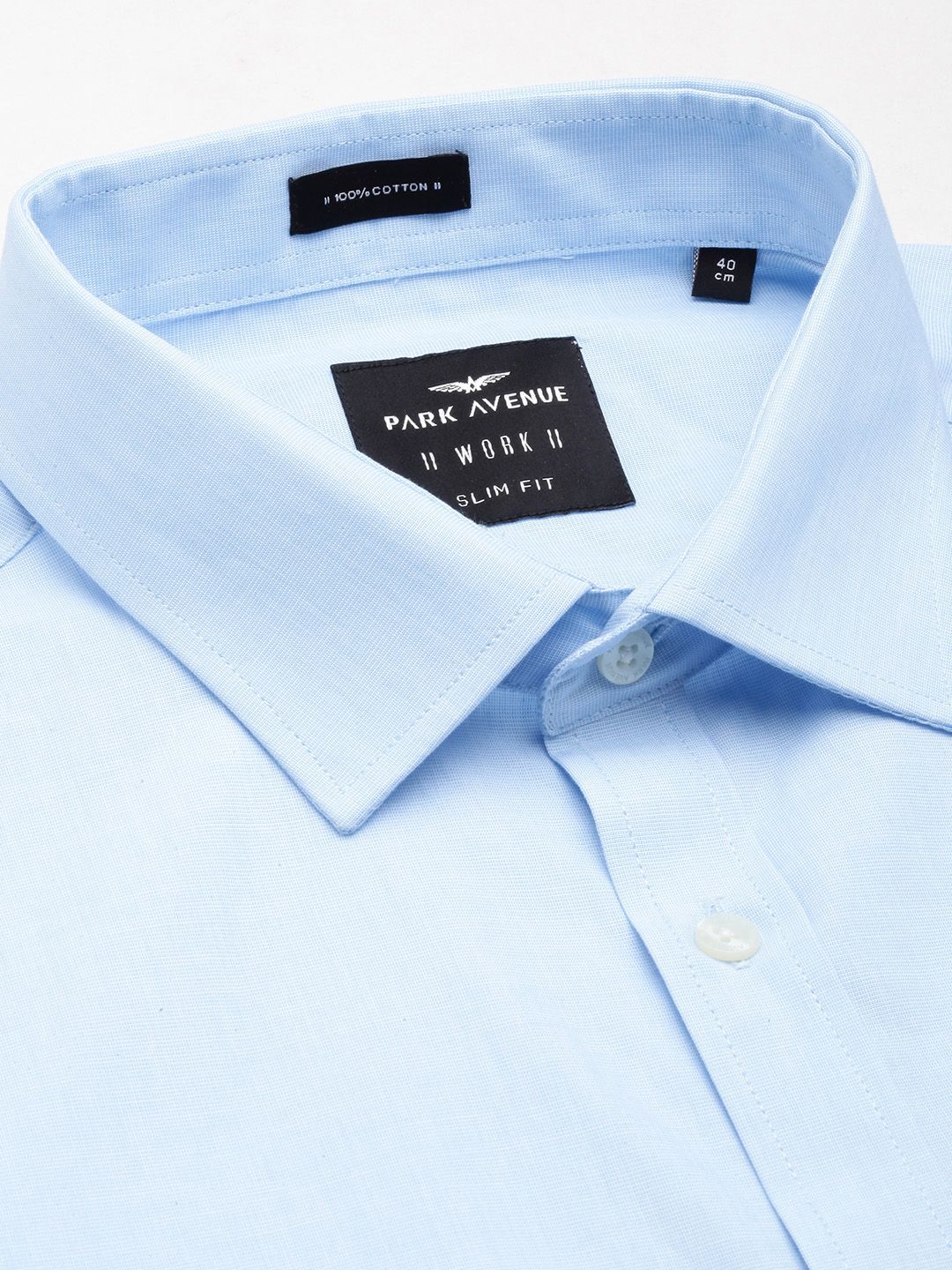 Park Avenue Men Pure Cotton Solid Slim Fit Opaque Formal Shirt