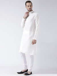 KISAH Woven Design Mandarin Collar Straight Kurta