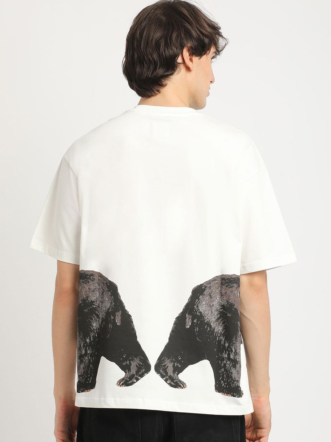 THE BEAR HOUSE Men's Oversized Crew Neck T-shirt