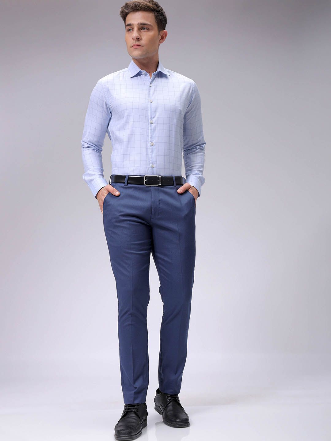 The Indian Garage Co. X Luxe Men Slim Fit Formal Trousers